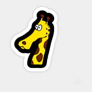 Cheerful Giraffe Sticker